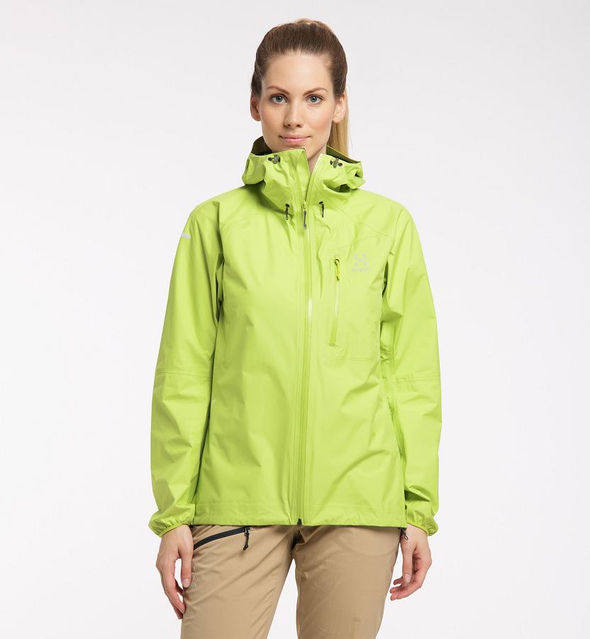 Haglöfs Womens L.I.M Waterproof Jacket Light Green New Zealand 02354TVCQ